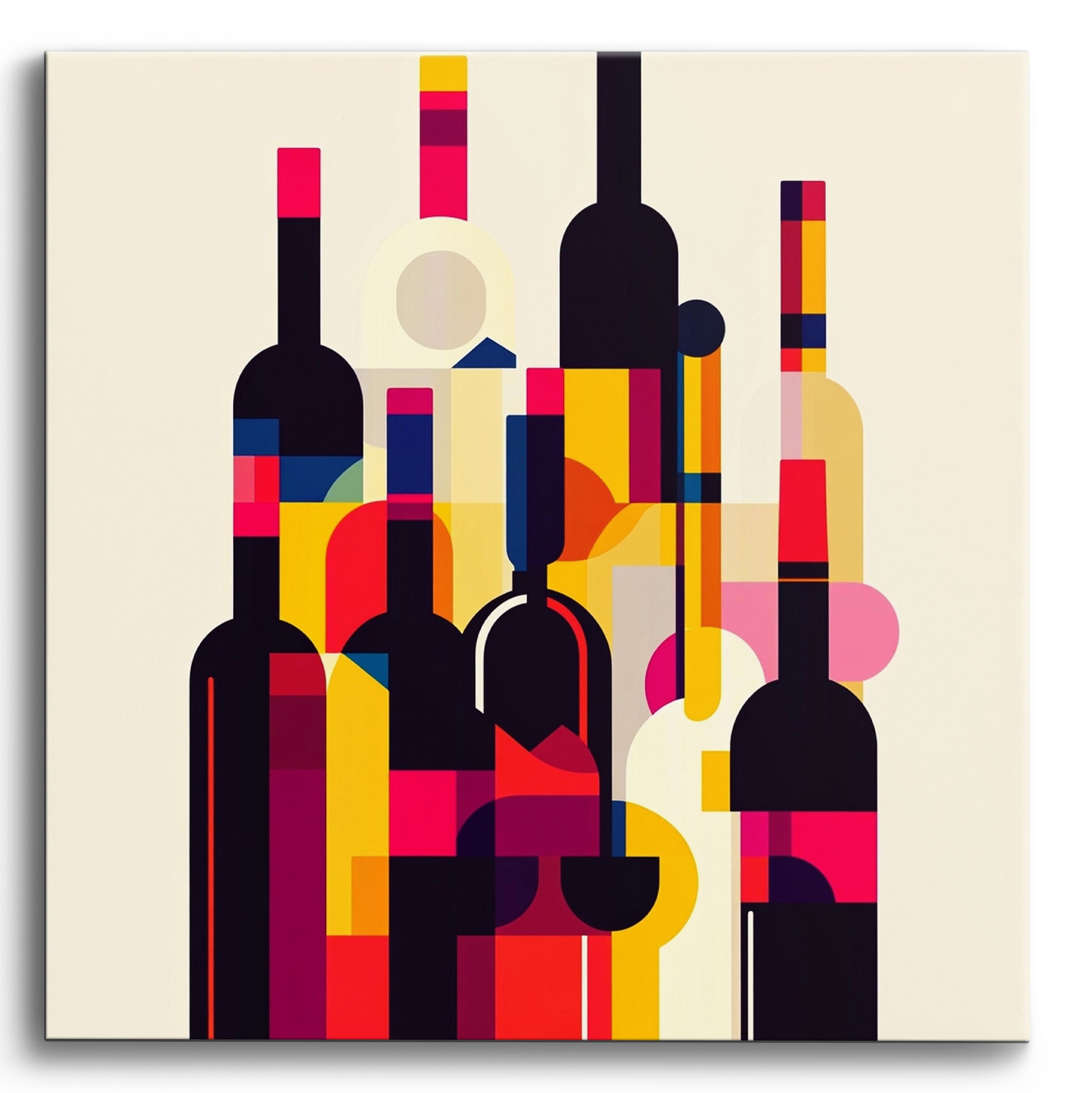 Colorful Aging Map No Frame / 40x40cm