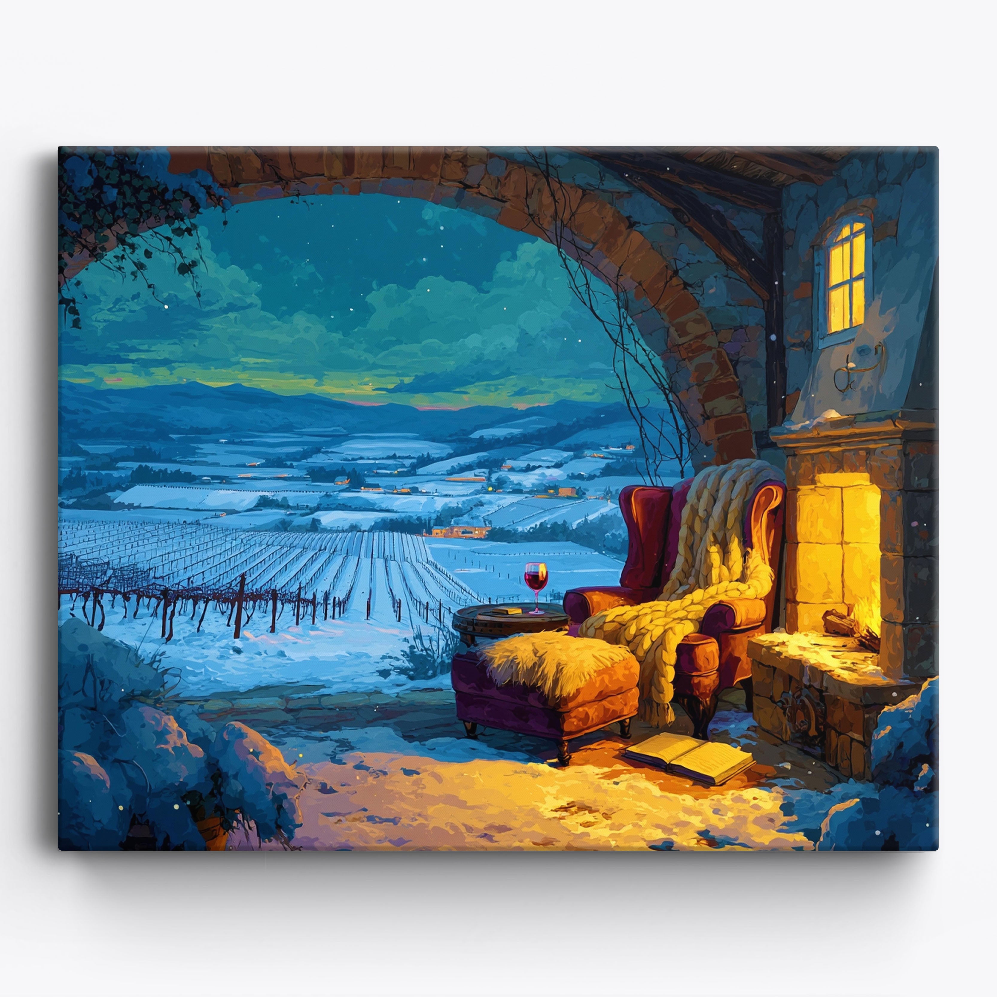 Fireside Serenity No Frame / 50x40cm